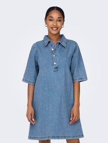 ONLY Denim shirt dress -Light Blue Denim - 15335635