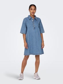 ONLY Denim shirt dress -Light Blue Denim - 15335635