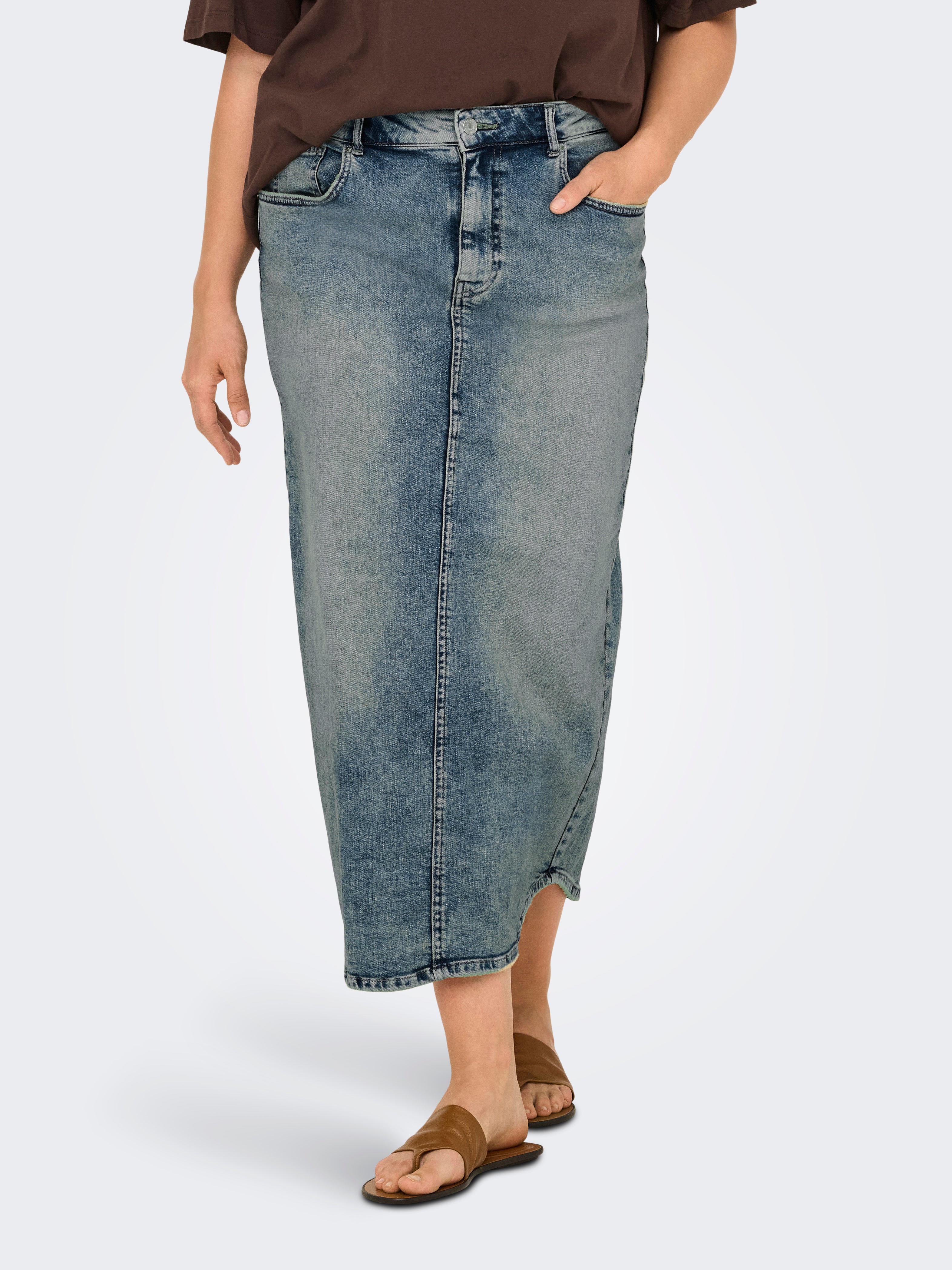 Carcornelia Denim Langer Rock