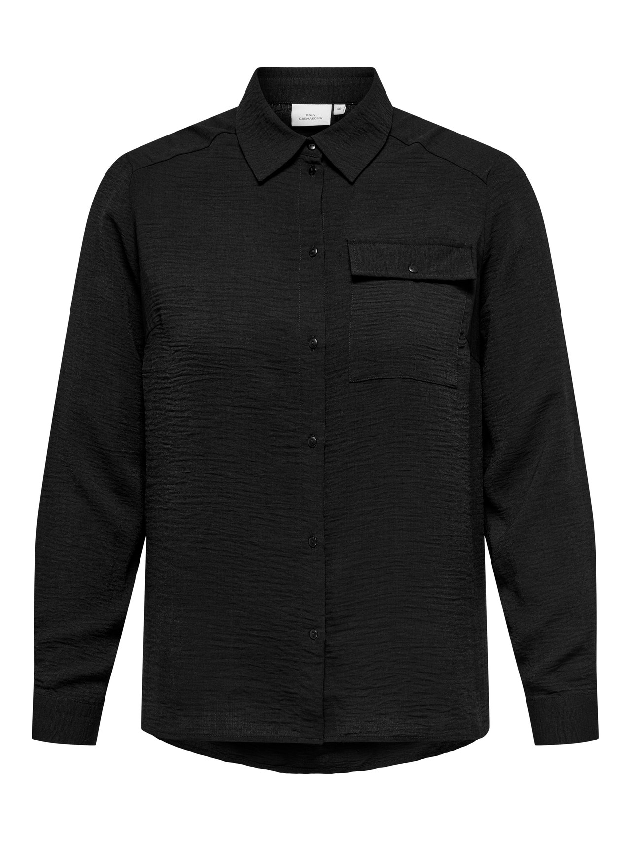 ONLY Curvy regular fit skjorte -Black - 15335765