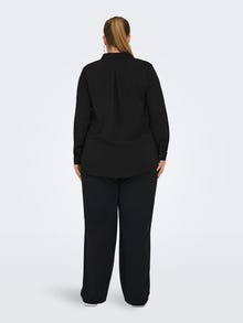 ONLY Curvy regular fit skjorte -Black - 15335765