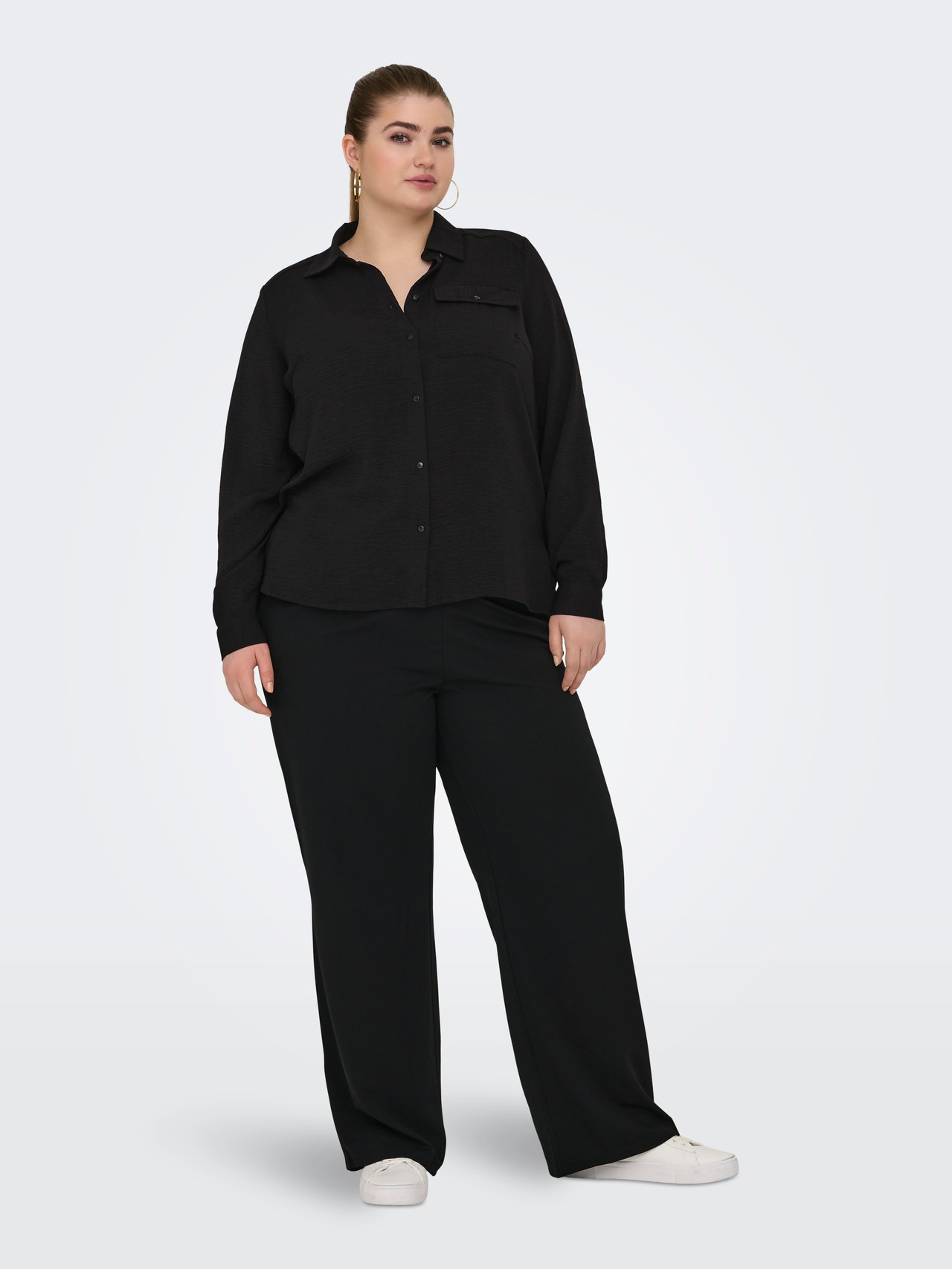 ONLY Regular fit Overhemd kraag Overhemd -Black - 15335765