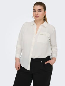 ONLY Regular Fit Shirt collar Shirt -Cloud Dancer - 15335765