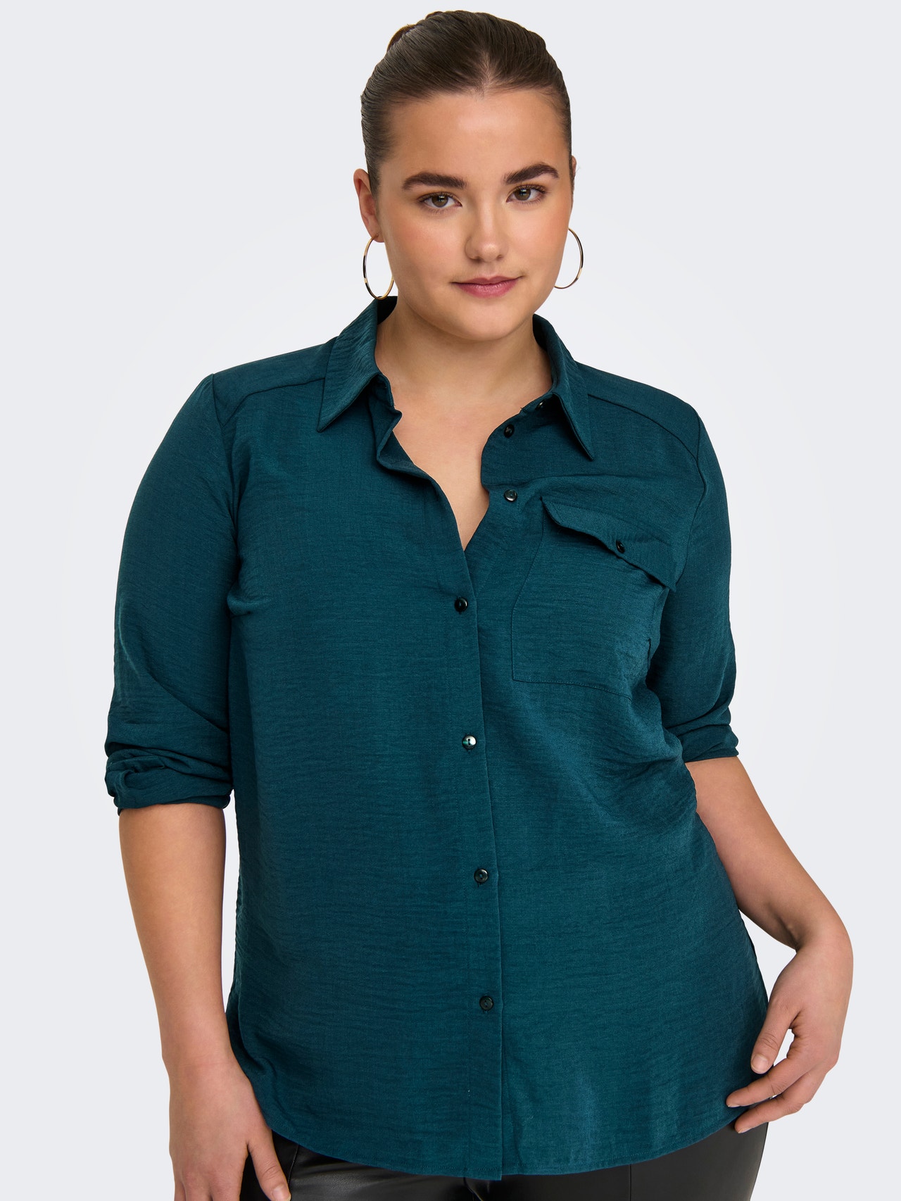 ONLY Regular Fit Shirt collar Shirt -Reflecting Pond - 15335765