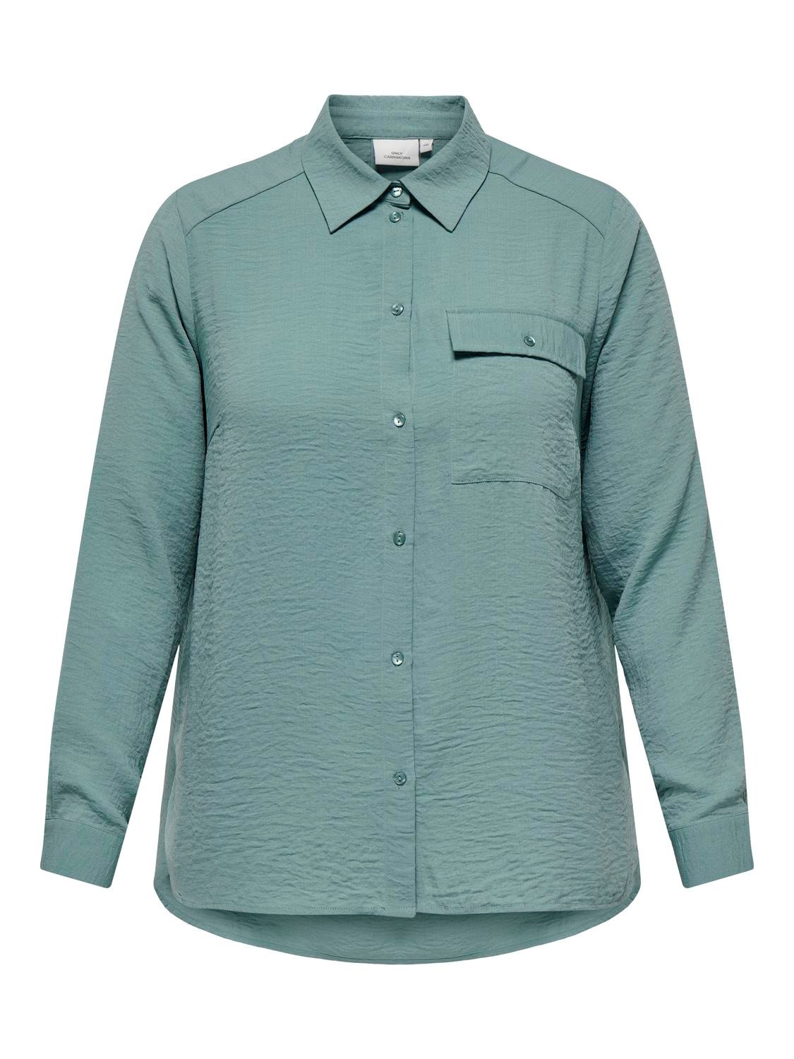ONLY Camisas Corte regular Cuello de camisa -Chinois Green - 15335765
