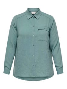 ONLY Regular Fit Shirt collar Shirt -Chinois Green - 15335765