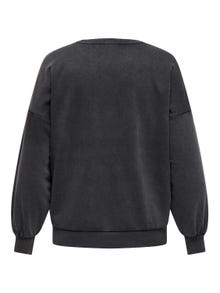 ONLY Regular Fit Round Neck Dropped shoulders Sweatshirts -Phantom - 15335887