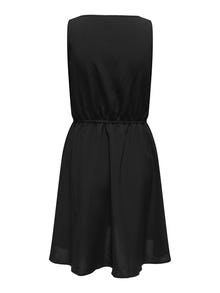 ONLY Normal geschnitten Rundhals Kurzes Kleid -Black - 15335966