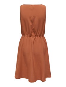 ONLY Robe courte Regular Fit Col rond -Mocha Bisque - 15335966