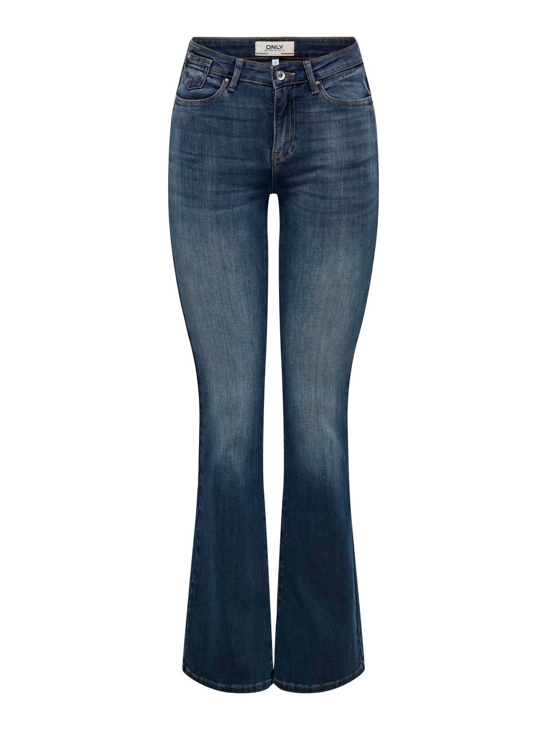 Onlblush Mittlere Taille Ausgestellt Jeans