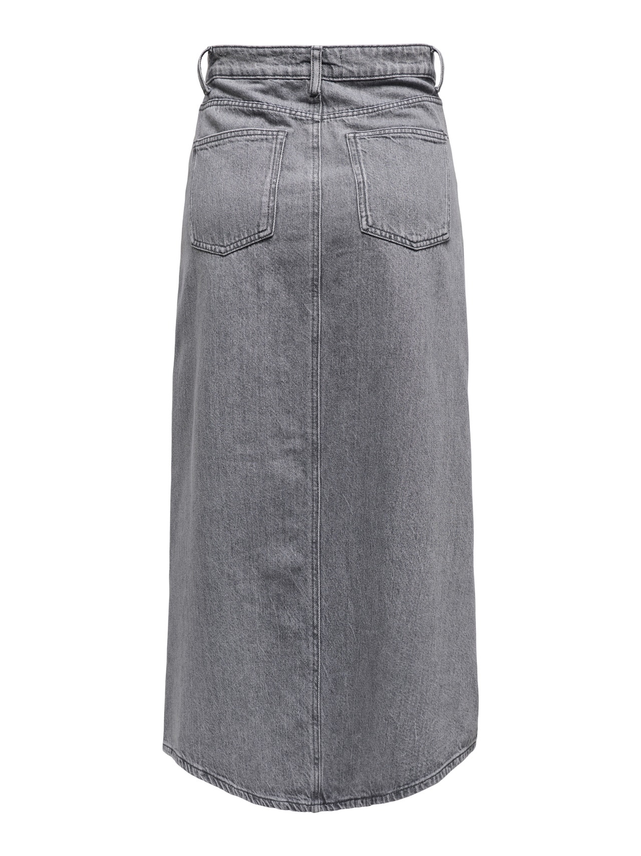 ONLY Falda larga Cintura alta -Grey Denim - 15336073