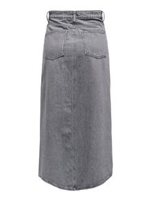 ONLY Maxi denim nederdel -Grey Denim - 15336073