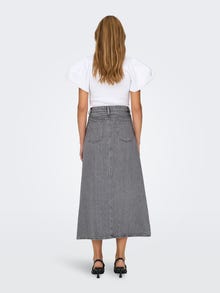 ONLY Falda larga Cintura alta -Grey Denim - 15336073