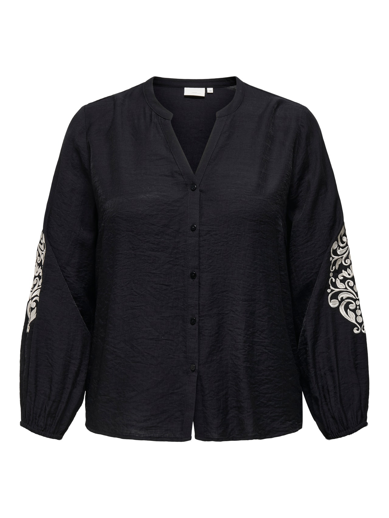 ONLY Camisas Corte regular Cuello de camisa Puños elásticos -Black - 15336080