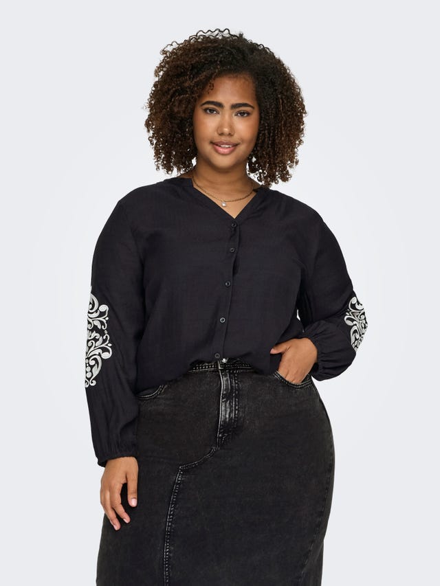 ONLY Curvy embroidery shirt - 15336080