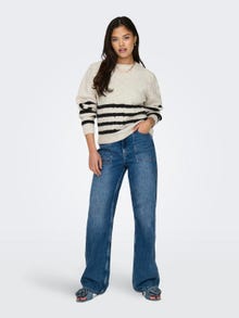 ONLY Sweatshirt with stripes -Sandshell - 15336125