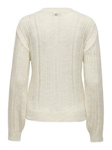 ONLY Pull-overs Regular Fit Col rond Épaules tombantes -Sandshell - 15336128