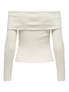 ONLY Pullover Regular Fit Spalle Scoperte Senza spalle -Birch - 15336133