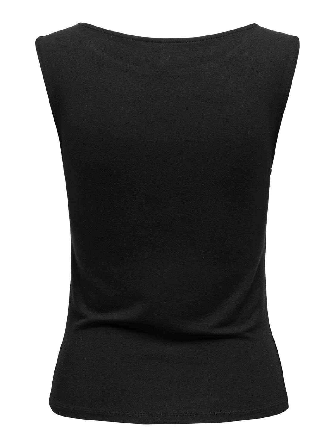 ONLY Top with boat neck -Black - 15336196