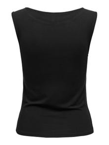 ONLY Top with boat neck -Black - 15336196