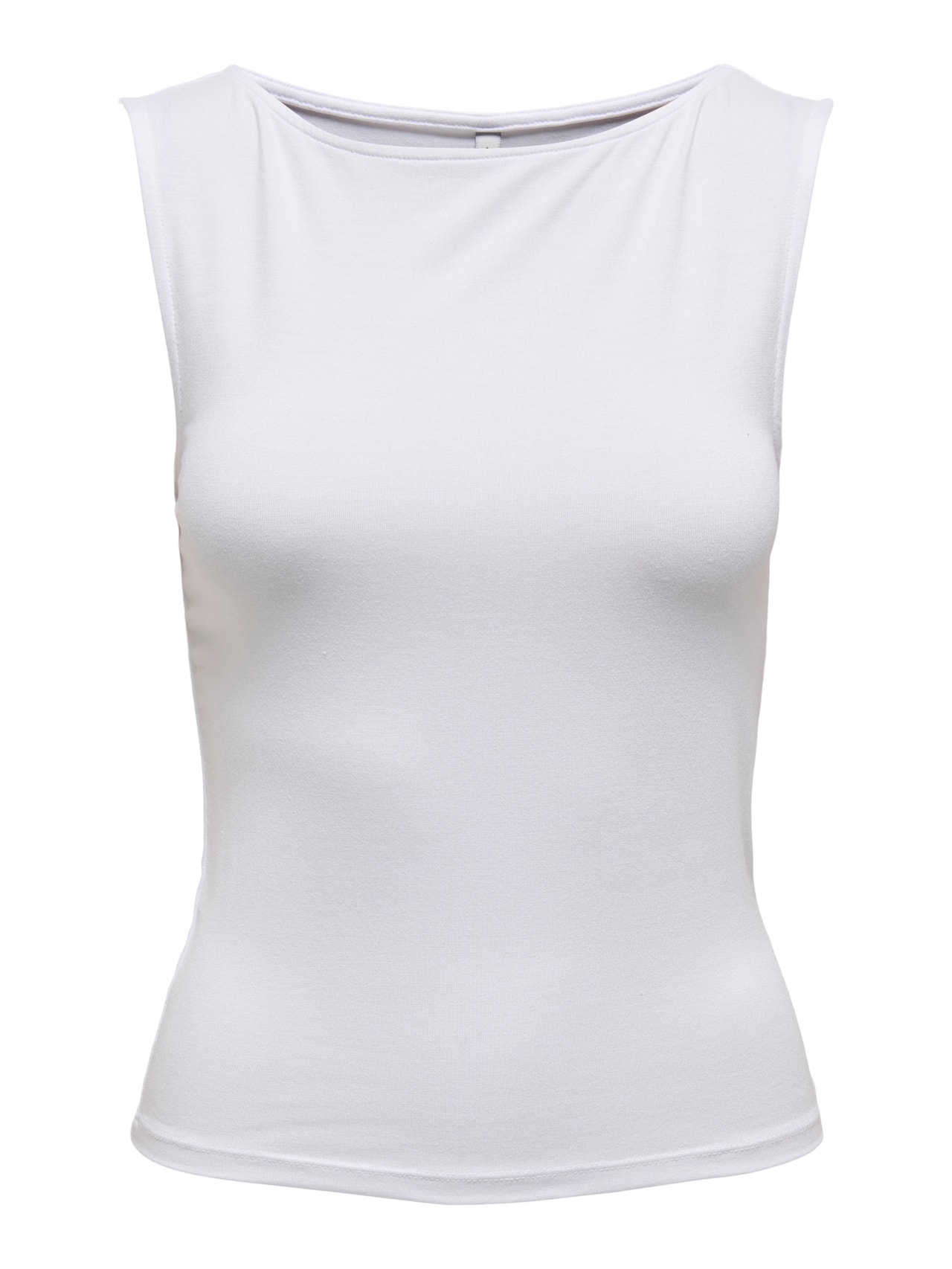 ONLY Top with boat neck -White - 15336196