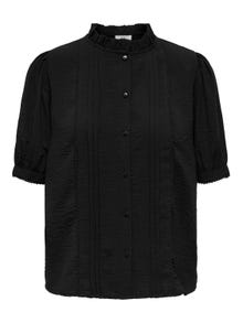 ONLY Camisas Corte regular Cuello de camisa Puños de encaje -Black - 15336224