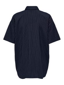 ONLY Camisas Corte regular Cuello de camisa Mangas anchas -Blue Graphite - 15336226