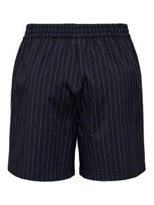 ONLY Lös passform Hög midja Shorts -Blue Graphite - 15336227