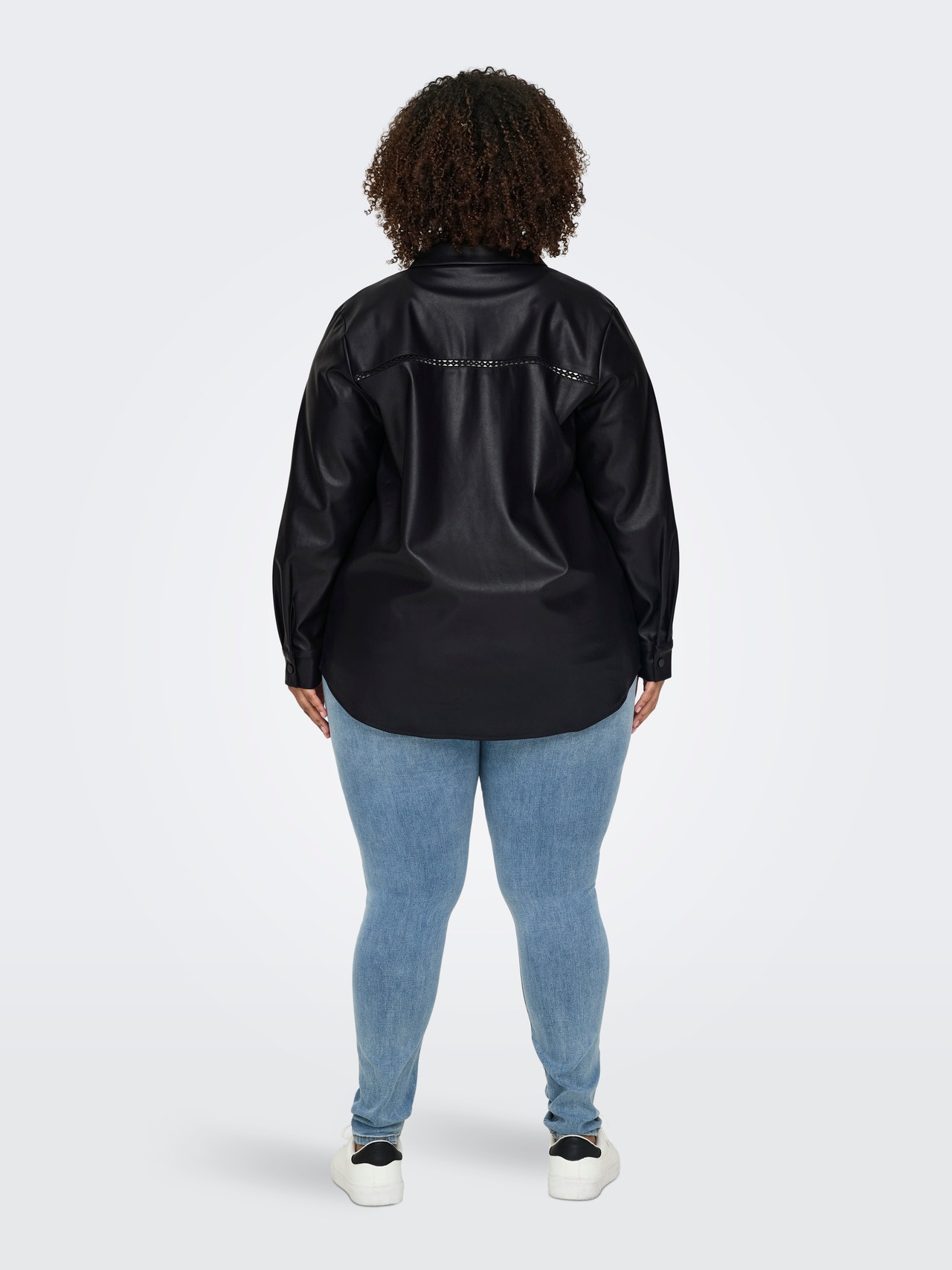 ONLY CARTANA Synthetic leather shirt -Black - 15336282