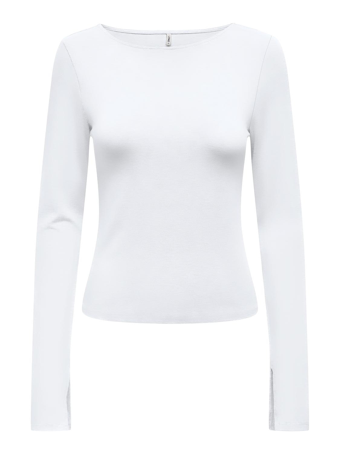 ONLY Regular fit Boothals Top -White - 15336321