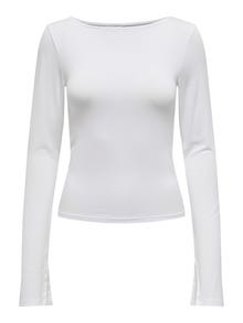 ONLY Top with boat neck -White - 15336321
