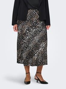 ONLY CARDOMINA Midi skirt -White Pepper - 15336431