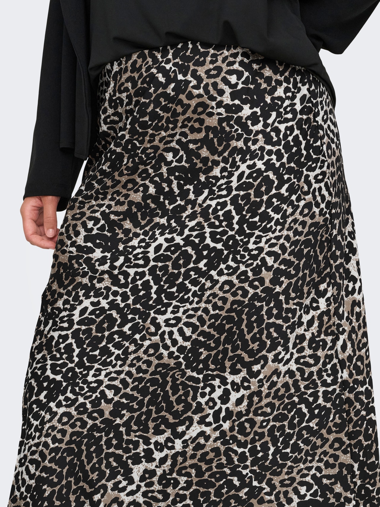 ONLY CARDOMINA Midi skirt -White Pepper - 15336431