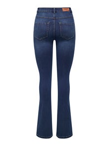 ONLY ONLROYAL Vita alta Sweet Flared Fit Jeans -Dark Blue Denim - 15336445