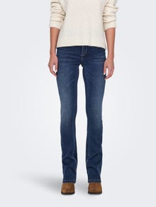 ONLY ONLROYAL Vita alta Sweet Flared Fit Jeans -Dark Blue Denim - 15336445