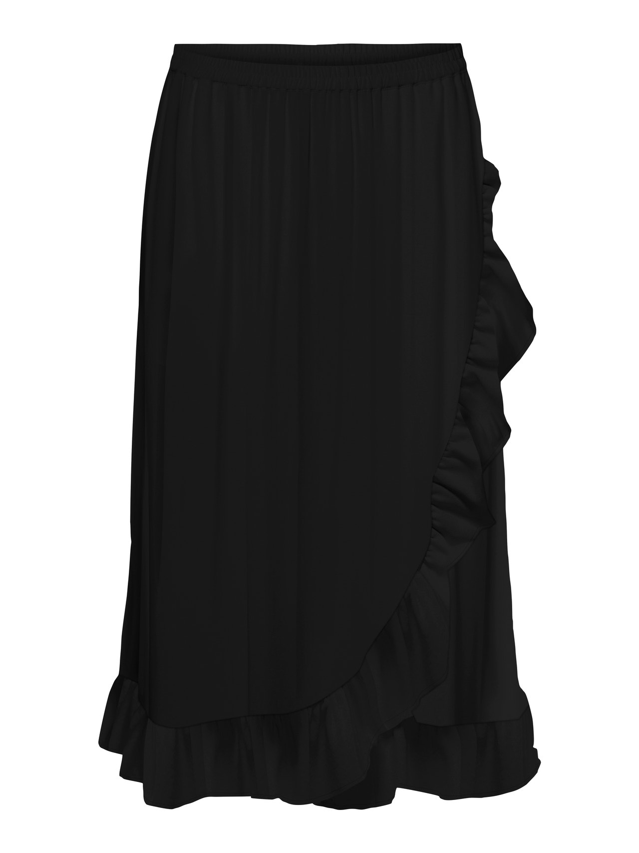 ONLY Curvy midi skirt -Black - 15336575