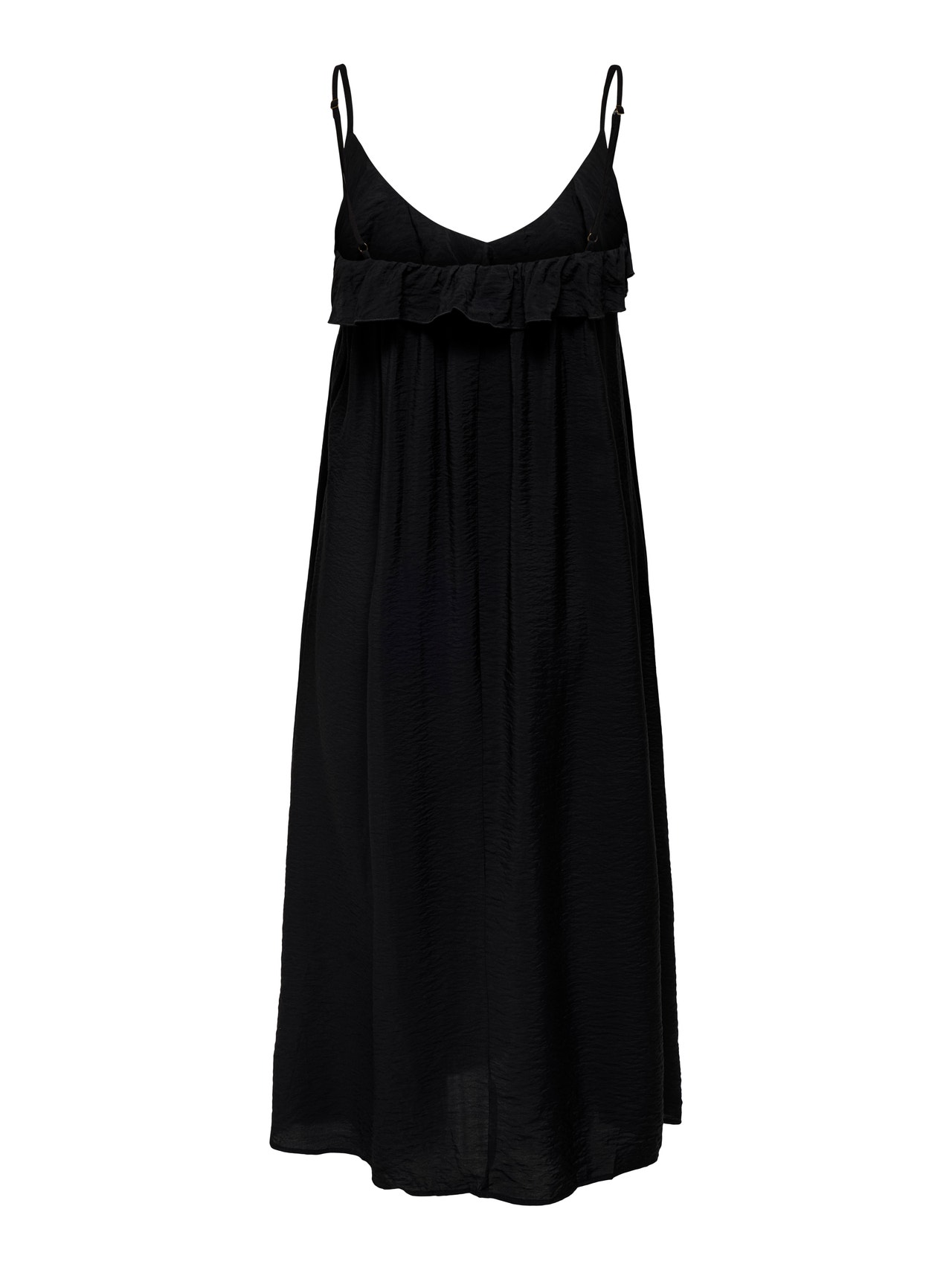 ONLY Løstsiddende midi kjole -Black - 15336607