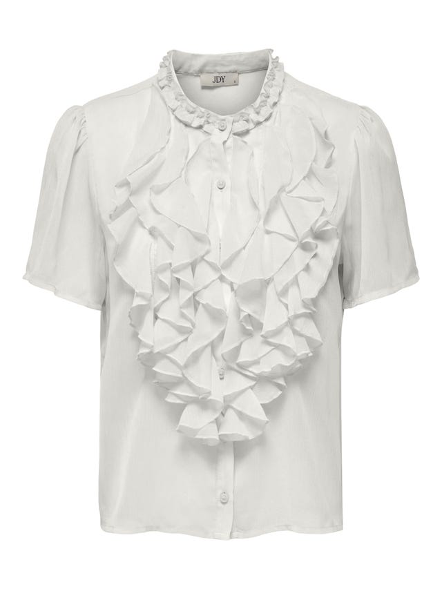 ONLY Short sleeve shirt with frills - 15336609
