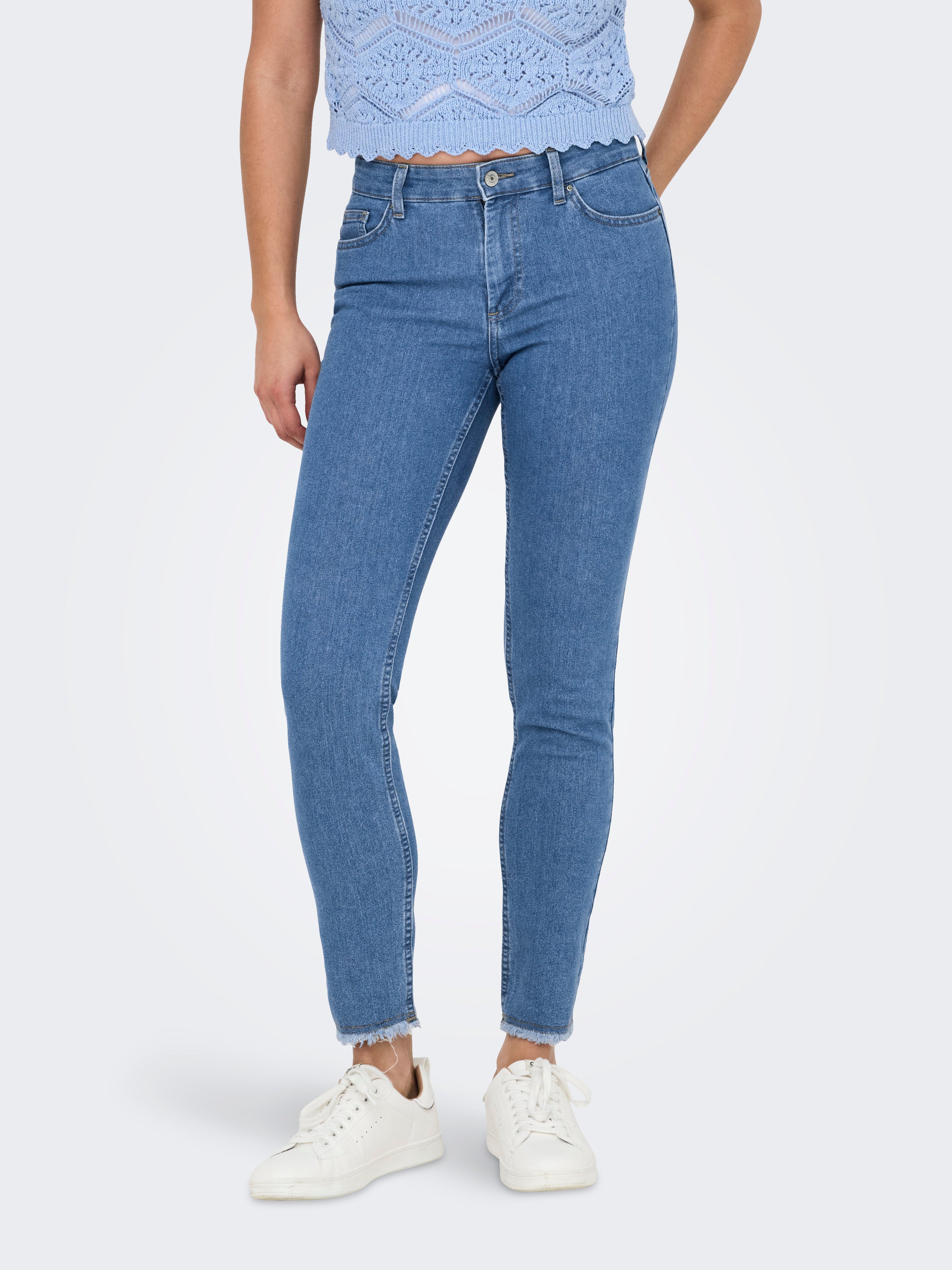 Onlhush Mittlere Taille Skinny Fit Jeans