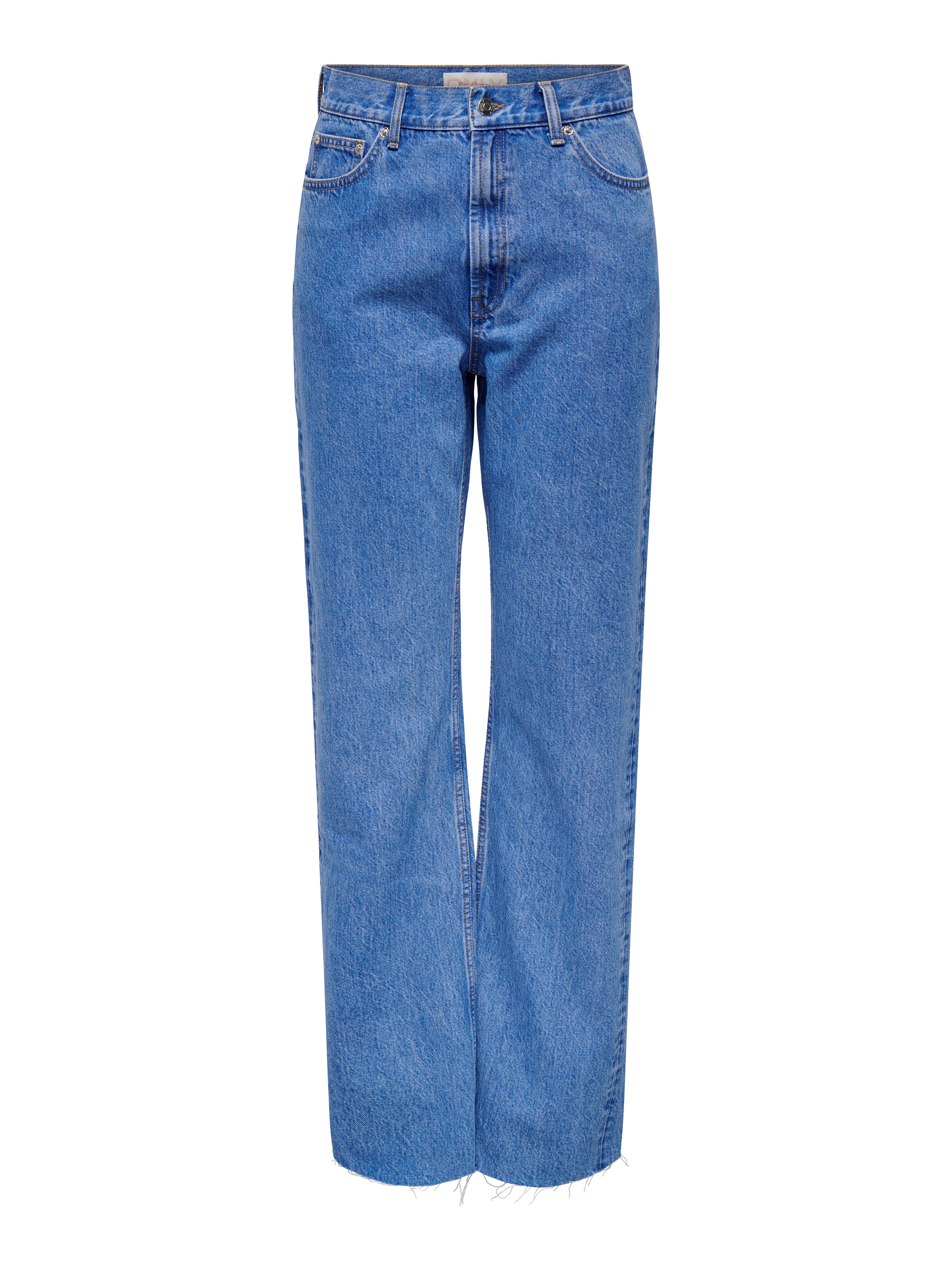 Thumbnail - Onlriley Hohe Taille Gerade Geschnitten Jeans