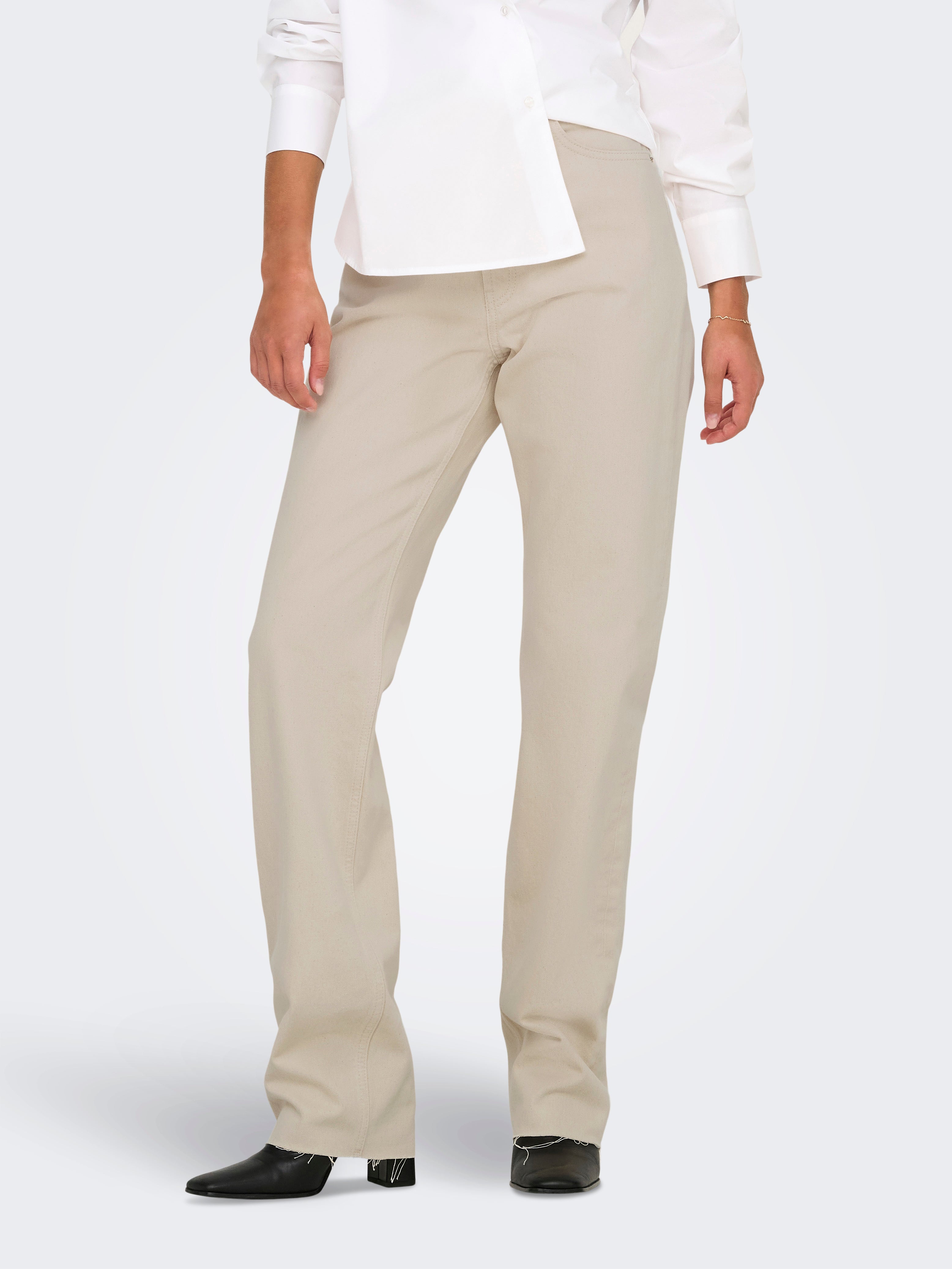 Onlriley Hohe Taille Gerade Geschnitten Jeans