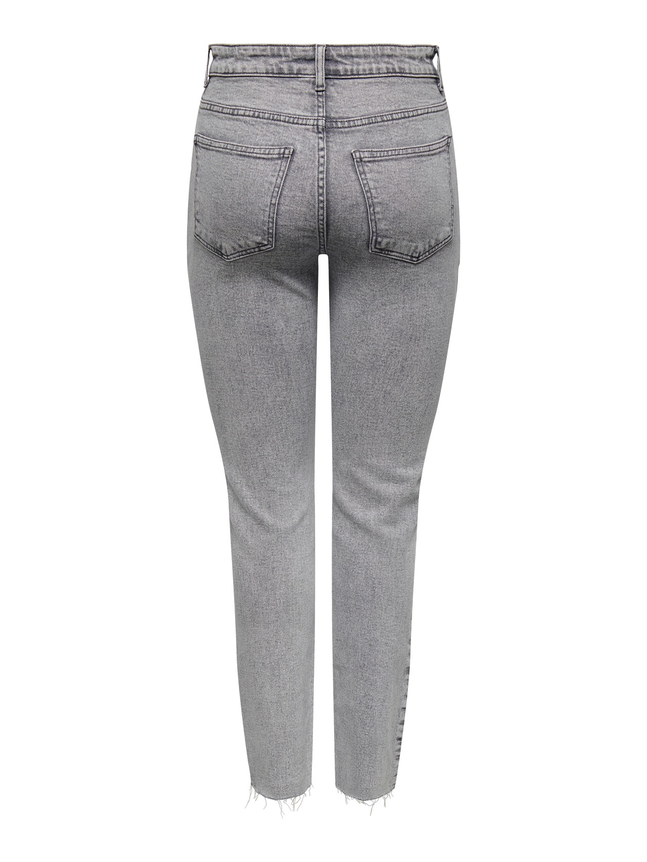 ONLY Kõrge vöökohaga lõige Kõrge vöökoht Teksad -Light Grey Denim - 15336873