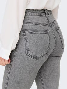 ONLY Kõrge vöökohaga lõige Kõrge vöökoht Teksad -Light Grey Denim - 15336873