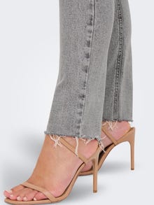 ONLY Kõrge vöökohaga lõige Kõrge vöökoht Teksad -Light Grey Denim - 15336873