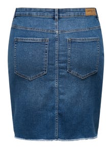ONLY Mid waist Midi skirt -Medium Blue Denim - 15336947