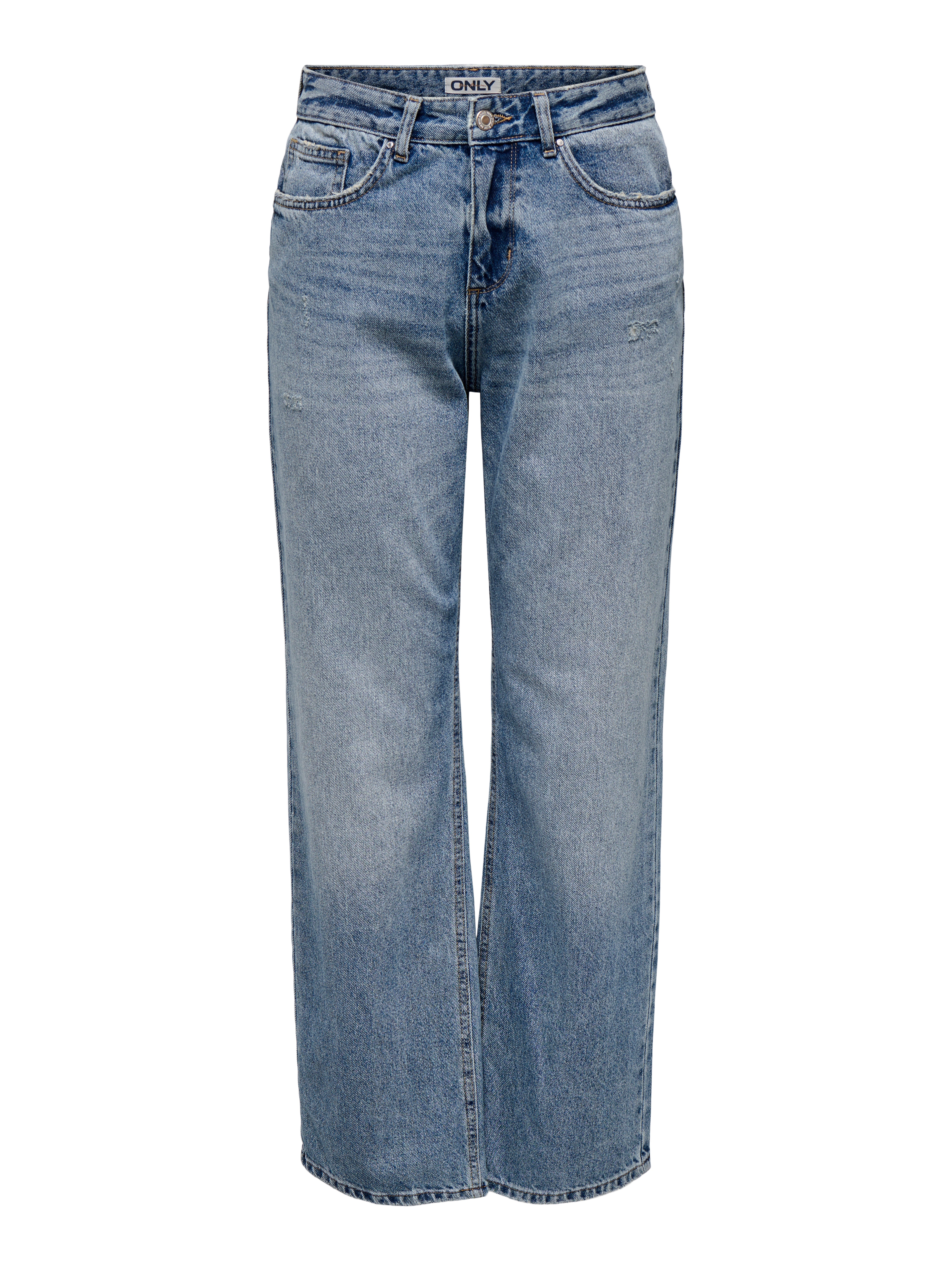 Thumbnail - Onlella Mittlere Taille Gerade Geschnitten Jeans