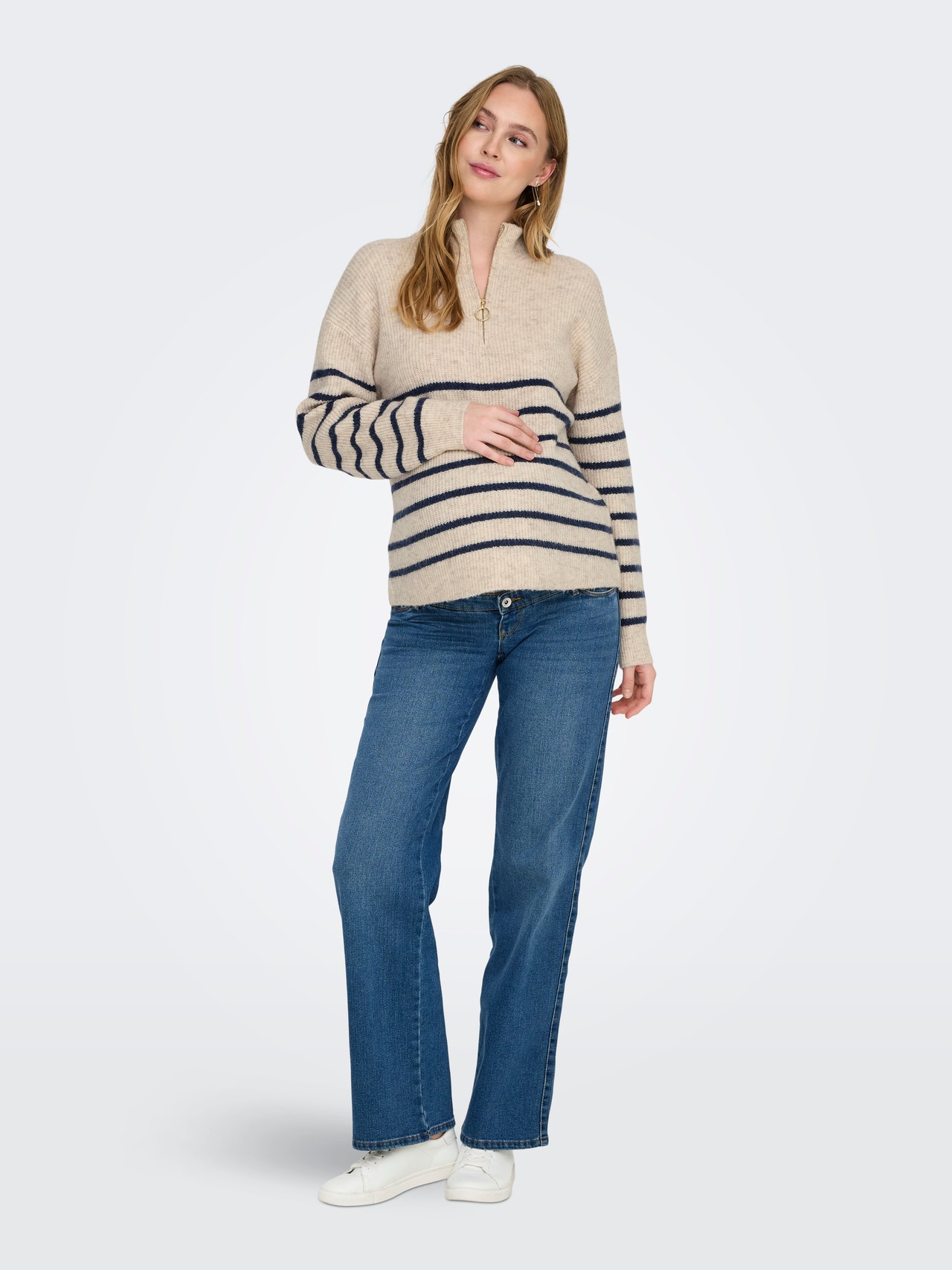 ONLY OLMTOKYO Pletený svetr -Pumice Stone - 15337167