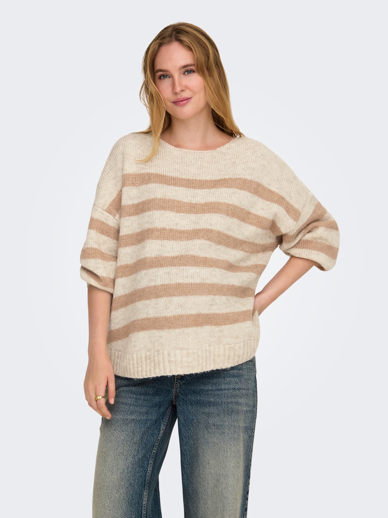 ONLY OLMAYA Gebreide pullover -Birch - 15337173
