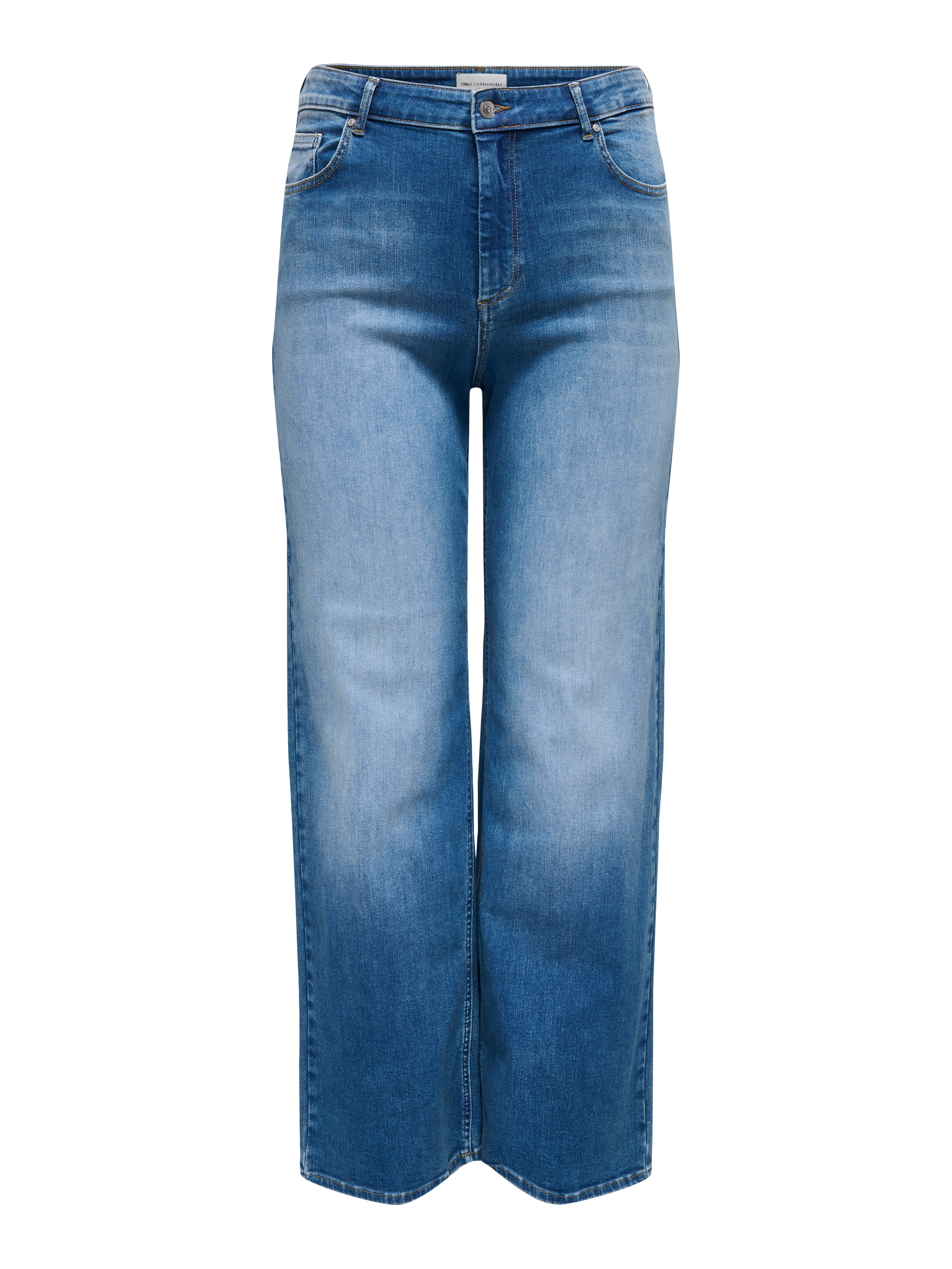 Thumbnail - Carwilly Hohe Taille Weiter Beinschnitt Jeans