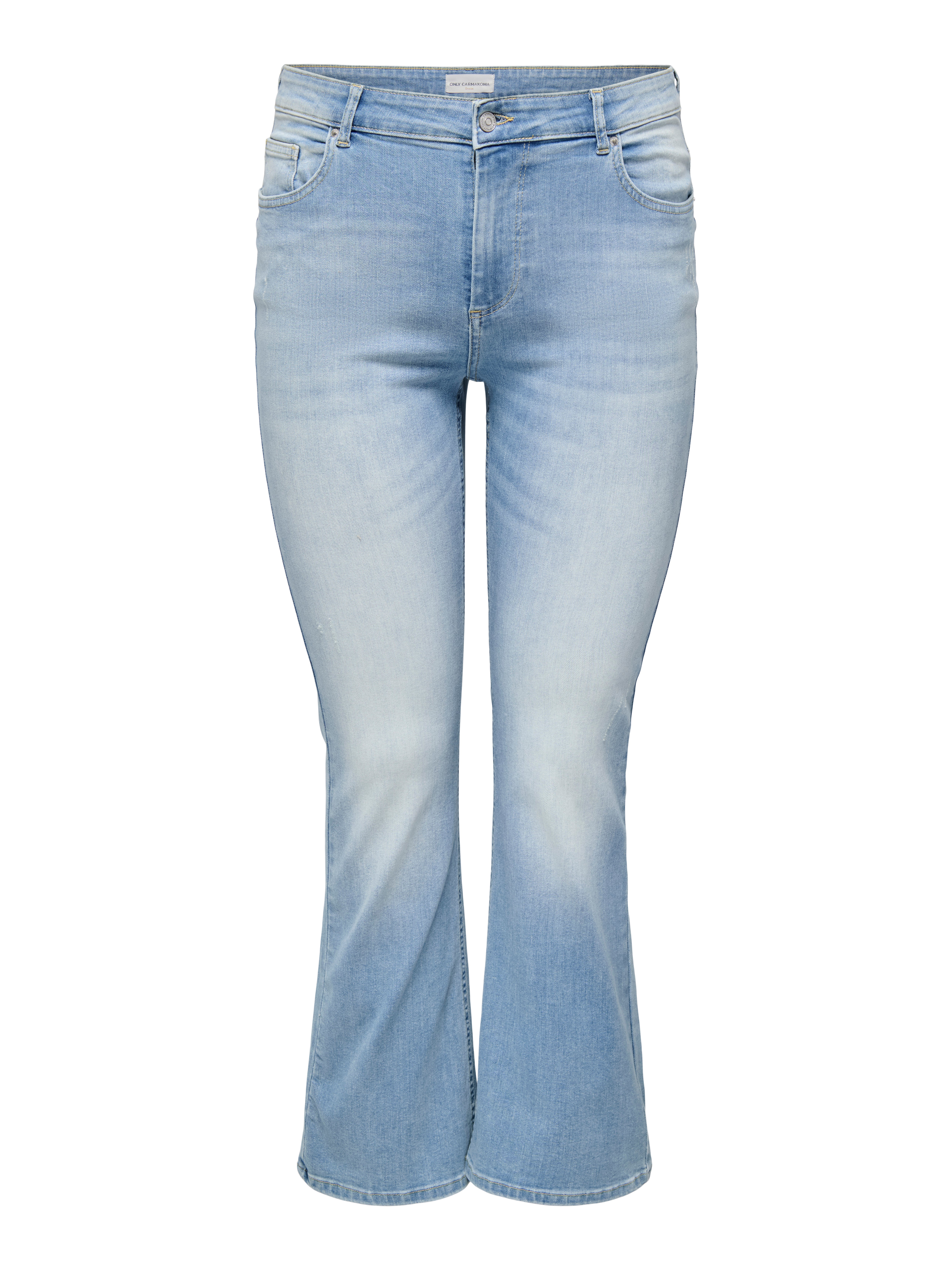 Thumbnail - Carwilly Hohe Taille Flared Jeans